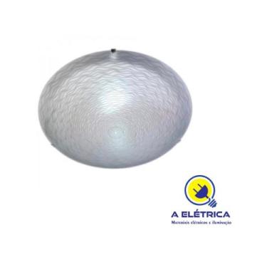 Imagem de plafon redondo de vidro bronzearte modelo ML1035PBC