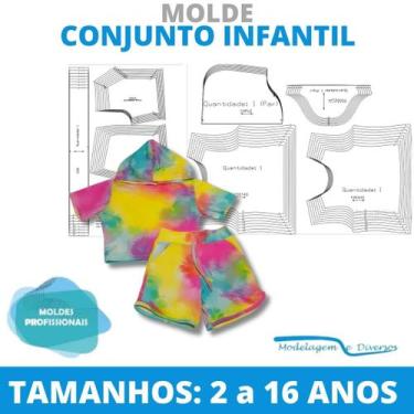Imagem de Molde conjunto infantil capuz, modelagem&diversos, correios