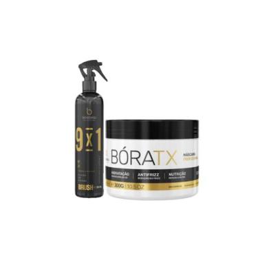 Imagem de Kit Borabella Fluido de Escova Brush 9x1 Mascara Bóratx 300g