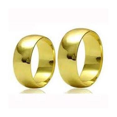 Imagem de Par De Alianças De Noivado/Casamento Ouro 18 Kilates 6 mm 7 Gramas