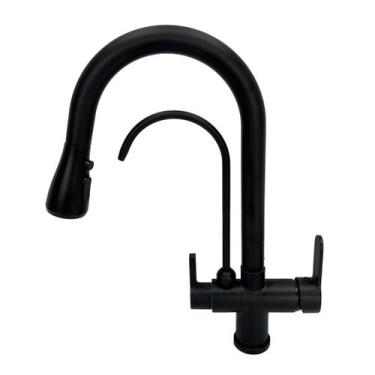 Imagem de Torneira Gourmet Essence De Cozinha Monocomando Preta - DECORPLACE