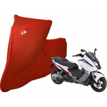 Imagem de Capa De Tecido Helanca Lycra Para Moto BMW C 600 - Mz, Vermelho