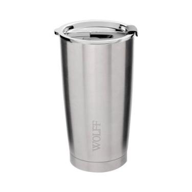 Imagem de Copo Térmico De Aço Inox Com Tampa 600 Ml Wolff