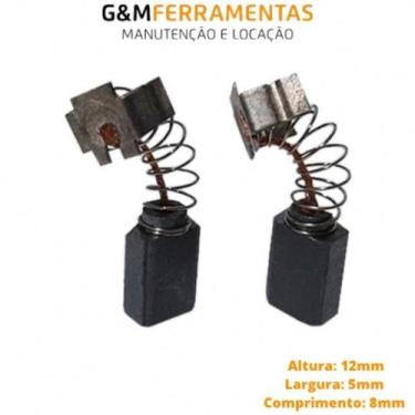 Imagem de Par Escovas de Carvão Para Ferramentas Serra Tico Tico / Furadeira Mak