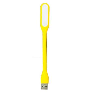 Imagem de Mini Luminária Luz Lampada Led Abajur Notebook Usb Flexível Amarelo - 
