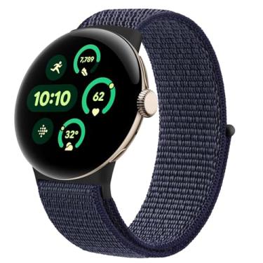 Imagem de Oumida Compatível com Google Pixel Watch 2 / Pixel Watch 3 41 mm/Pulseira de relógio Pixel, pulseira esportiva respirável ajustável para smartwatch Google Pixel masculino e feminino, azul gelo