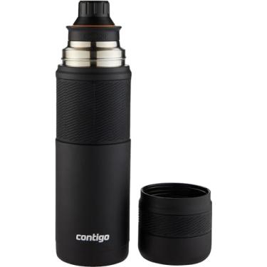 Imagem de Contigo Garrafa térmica térmica, garrafa de viagem isolada a vácuo, garrafa térmica para bebidas quentes, até 35h quente e 60h frio, garrafa de chá de café à prova de vazamento, caneca de viagem de