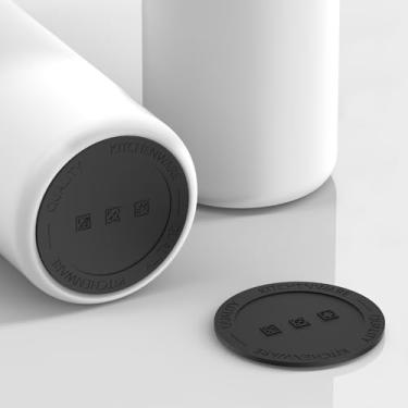 Imagem de Linkidea Pacote com 6 almofadas para garrafa de água compatíveis com Stanley Quick Flip GO 680 g, IceFlow Fast Flow 680 g, silenciador inferior de garrafa de água de silicone, protetor de borracha