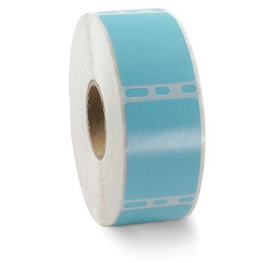 Imagem de BETCKEY Etiquetas coloridas compatíveis com etiquetas para livro Dymo LabelWriter Thermal 450, 4XL e Zebra [1 rolo, 750 etiquetas, azul claro]