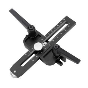 Imagem de Guia de Gabarito de Serra de Mesa para Fazer Cortes Repetitivos de Tiras Estreitas e Finas, Localizador de Guia de Rasgo Fino para Carpintaria de Escala Dupla Com Rolo Adequado