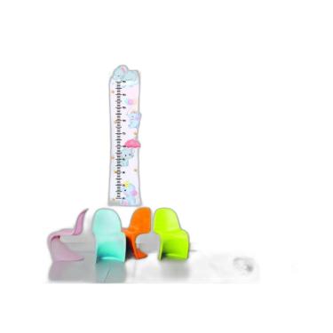 Imagem de Adesivo Régua De Crescimento Elefantinhos Aquarela