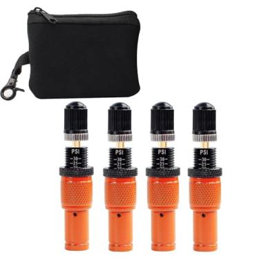 Imagem de Drphiru Deflator de pneu 10-30 PSI kit de válvula de deflator automático de pneu ferramentas de ar para baixo acessórios off-road para Jeep carro, caminhão, motocicleta e pneus ATV (conjunto de 4)