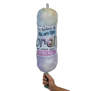 Imagem de Puxa Saco Tecido Me Lembro Dos Dias Dispenser Porta Sacolas - Novadeco