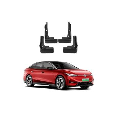 Imagem de Car Mudguard Mud Flaps for ID.7 VIZZION 2024+ Molded Custom Front and Rear Mudflaps Splash Guards Flares Kit 4-PC Auto Accessories,Send 1 Car Wash Towel