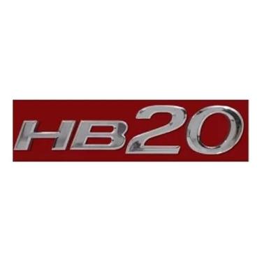 Imagem de Emblema Letreiro Hb20 Cromado para mala HB20 de 2020 a 2024