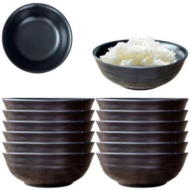 Imagem de 12 Tigelas Japonesa 300ml Bowl Oriental Melamina Sopa Lamen - Best
