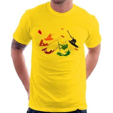 Imagem de Camiseta Kite Surf Freestyle - Foca na Moda, Amarelo, P