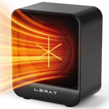 Imagem de Aquecedor Elétrico Lerat K-40 - 500W, 2 Velocidades, Preto