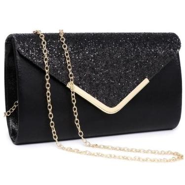 Imagem de Bolsa de noite Dasein, bolsa de mão formal feminina com alça de ombro