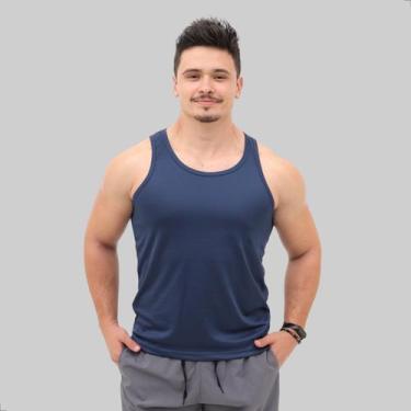 Imagem de Regata Dryfit Masculina Lisa Treino Academia Correr Caminhar - Hardsev