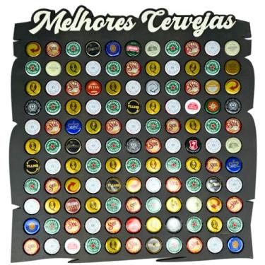 Imagem de Quadro porta tampinhas garrafa porta tampa cerveja