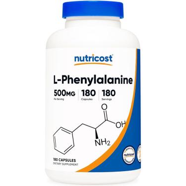 Imagem de L-Fenilalanina 500mg 180 Caps Nutricost ( = now )