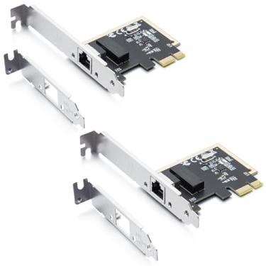 Imagem de Placa de rede PCIe H!Fiber de 1 GB, negociação automática 10/100/1000Mb/s, placa de rede Gigabit PCIe com chip Realtek RTL8111H, porta RJ45 única, PCIe X1, placa de rede LAN Ethernet 1G para Windows