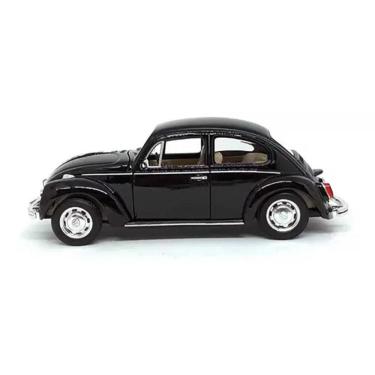 Imagem de Super Carrinho Ferro Fusca Preto Clássico 1/32 Miniatura