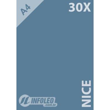 Imagem de 30 Folhas Papel Color Plus A4 180g Nice (azul Acinzentado)