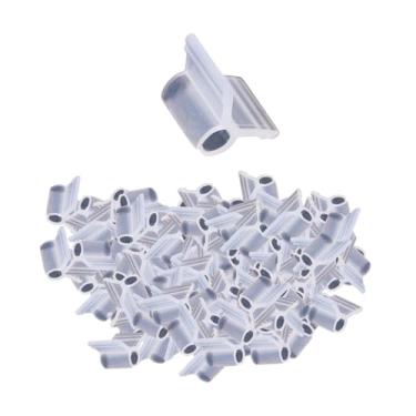Imagem de WeiLaiKeQi 100 peças Planta clipes de enxerto de jardim suporta clipes de treliça para vegetais árvores frutíferas plantas de mudas de berçário, 5mm