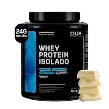 Imagem de Whey Protein Isolado Chocolate Branco Pote 450g – Recuperação Muscular – DUX HUMAN HEALTH