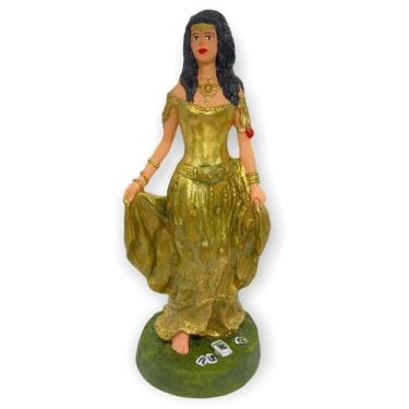 Imagem de Escultura Cigana do Ouro 22 cm em Resina - Lua Mística - 100% Original