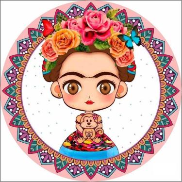 Imagem de Painel Redondo 3D Sublimado Frida Frd-1947