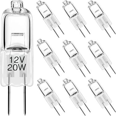 Imagem de Lâmpada de halogênio G4 Bulbos 12V 20W G4 Bi-Pin AC/DC12 Volt para luz de disco sob o armário, iluminação de paisagem, lustres, iluminação de trilha, branco quente 2700K - pacote com 10