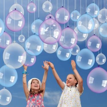 Imagem de 130 Pcs Transparent Balloons Strands Kit Bubble Crystal Pastel Clear Balloons Under The Sea Decorations DIY Round Latex Balloon for Birthday Party Wedding Engagement Supplies (10 Inch, 5 Inch)
