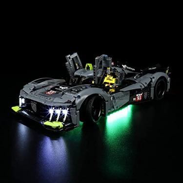 Imagem de GEAMENT LED Light Kit Compatible with Lego Peugeot 9X8 24H Le Mans Hybrid Hypercar - for Technic 42156 Model Set (Model Set Not Included)