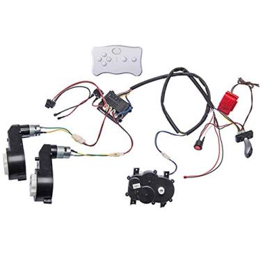 Imagem de weelye Carro De Passeio Para Crianças 12 V Diy Conjunto Completo Chicote Modificado Circuito Controle Remoto Fios Bordo Caixa Engrenagens Com Motores, Acessórios Elétrico D