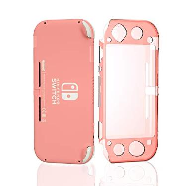 Imagem de ECHZOVE Capa protetora para Nintendo Switch Lite, capa rígida transparente para Nintendo Switch Lite sem as películas - coral