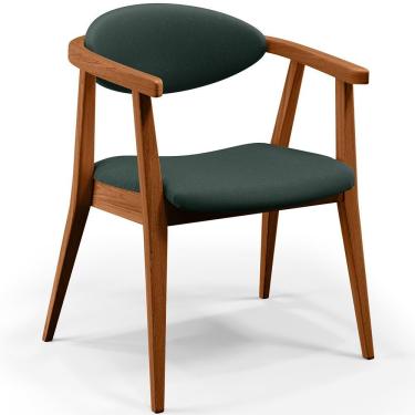 Imagem de Poltrona Cecília Linho Verde Musgo