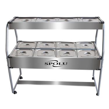 Imagem de Buffet Combinado Spolu 8 Cubas Quentes 4 Cubas Frias 220v Spl-508co