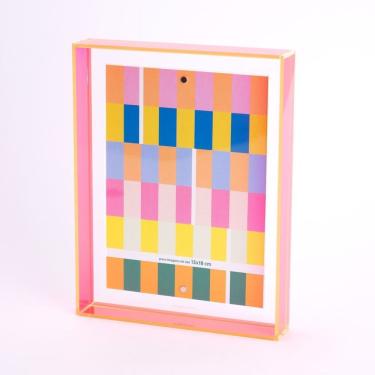 Imagem de Porta Retrato Acrilico Rosa Neon G