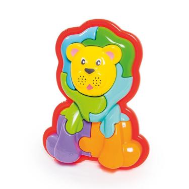 Imagem de Animal Puzzel Leão 3d - Ta Te Ti Unica Animal Puzzel Leão 3d - Ta Te Ti