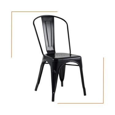 Imagem de Cadeira Oficial Iron Tolix Preto