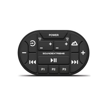 Imagem de SoundExtreme Ecoxgear Audio and LED Transom Controle remoto sem fio à prova d'água à prova de sujeira para montagem universal em superfície