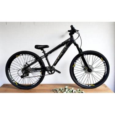 Imagem de Bicicleta 26 Gta Rebel Freeride Cor Preto Single 7v Aros Vmaxx Freio D