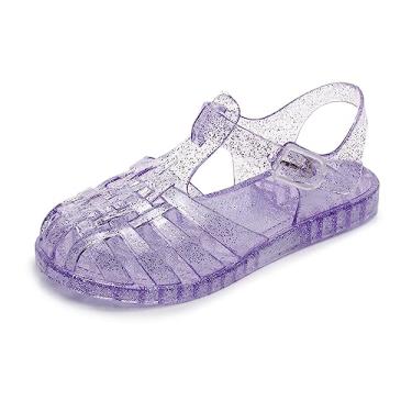 Imagem de ursloole Sapatos Jelly Para Meninas, Macios Unissex - Sandálias Meninos, Sola De Borracha, Biqueira Fechada, Praia, Verão, Mary Jane, Vestido Princesa Infantil, Rasteirinha
