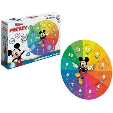Imagem de Quebra-cabeça Aprendendo As Horas Mickey Xalingo Ref.13165 - Napolesto