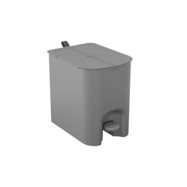 Imagem de Lixeira Borboleta com Pedal Coza 12L Cinza Frio