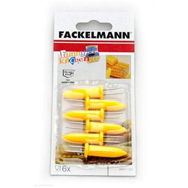 Imagem de Conjunto 6 Pegadores para Espiga de Milho Fackelmann Amarelo