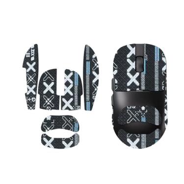 Imagem de NOUKAJU Fita adesiva para mouse com cobertura total para A.Jazz AJ159APEX, fita antiderrapante para mouse, kit de atualização de mouse profissional pré-cortado resistente ao suor (preto)